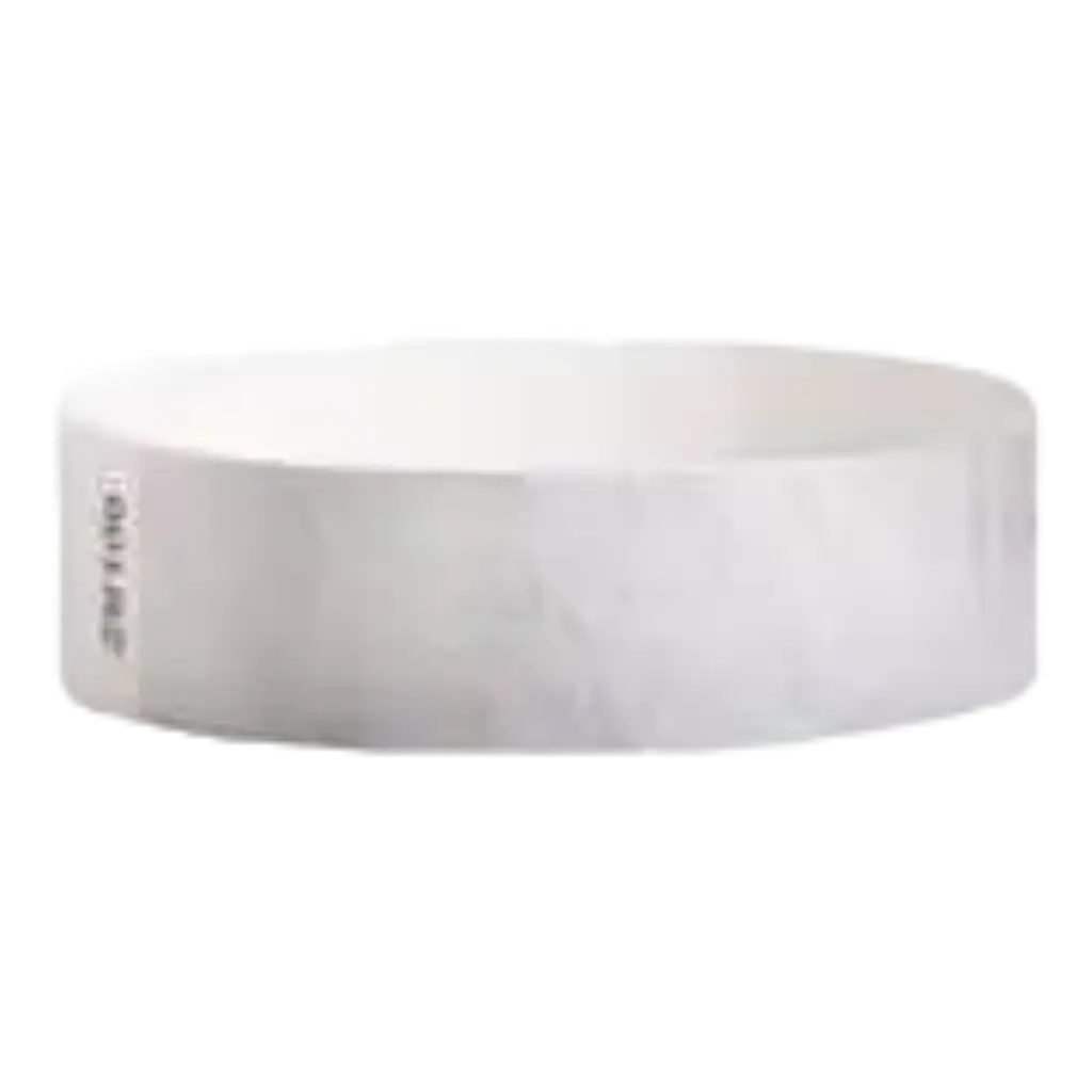 Tyvek® hvidt papirarmbånd uden mærkning