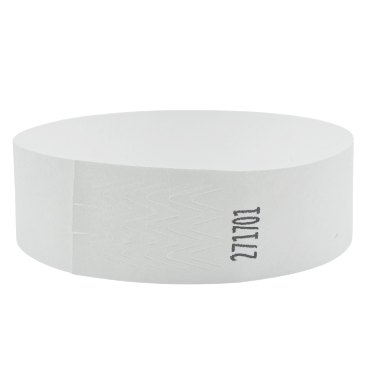 Tyvek® hvidt papirarmbånd uden mærkning