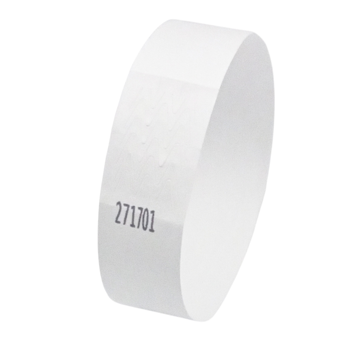 Tyvek® hvidt papirarmbånd uden mærkning