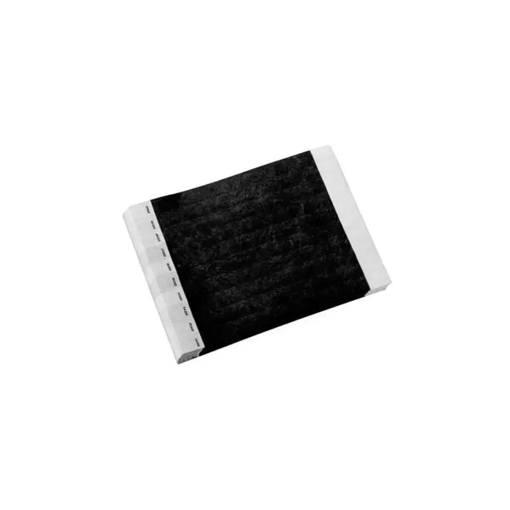 Tyvek® sort papirarmbånd uden mærkning