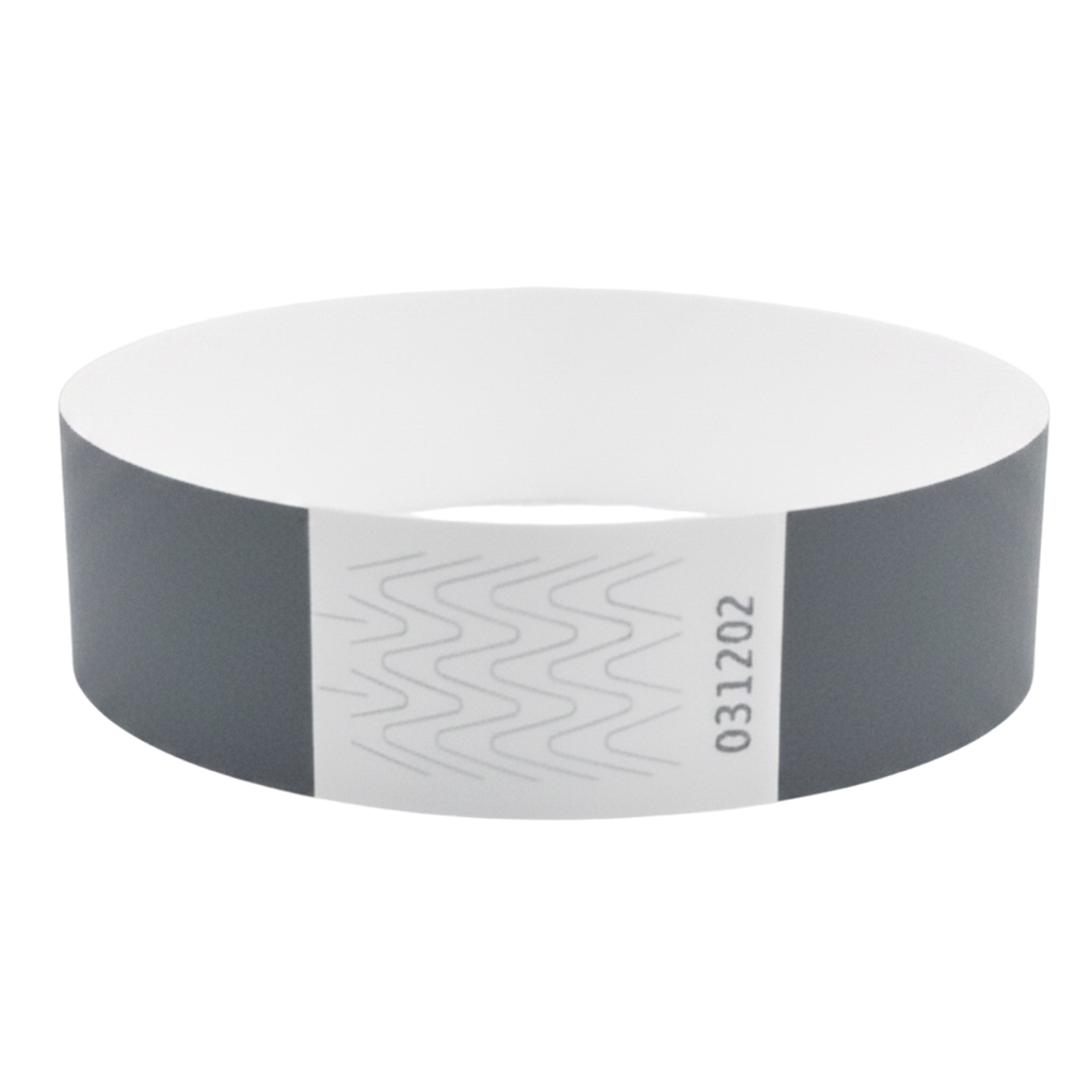 Tyvek® sort papirarmbånd uden mærkning