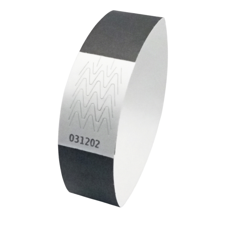 Tyvek® sort papirarmbånd uden mærkning