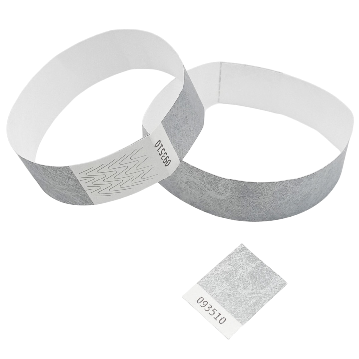 Tyvek® sølvpapirsarmbånd uden markering