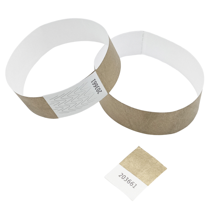 Tyvek® guld papirarmbånd uden markering
