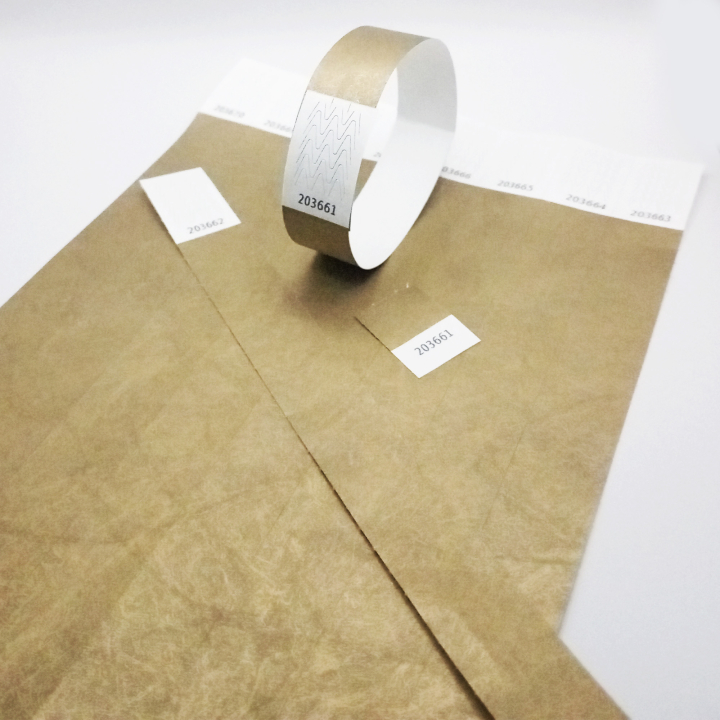 Tyvek® guld papirarmbånd uden markering
