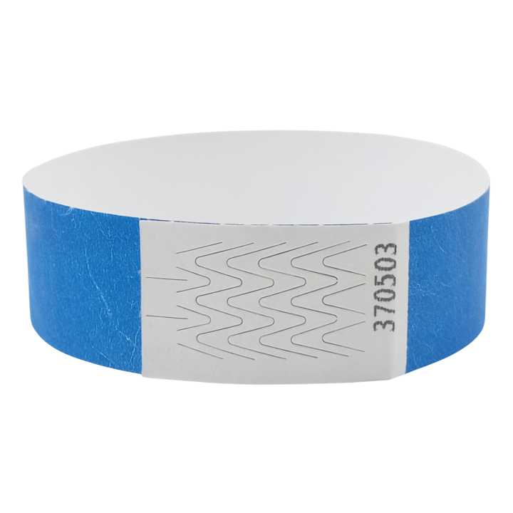 Papirblåt Tyvek®-armbånd uden markering