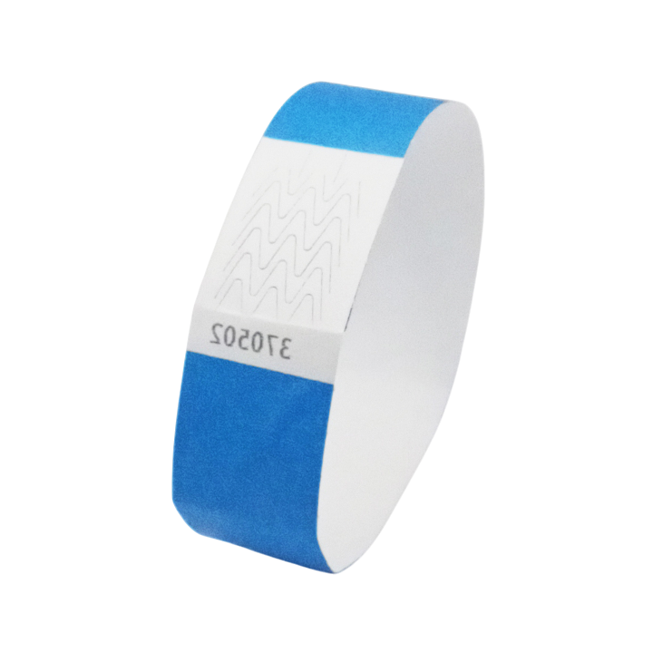 Papirblåt Tyvek®-armbånd uden markering