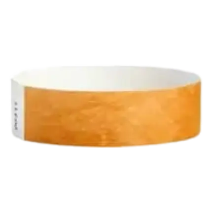 Tyvek® Neon orange papirarmbånd uden markering