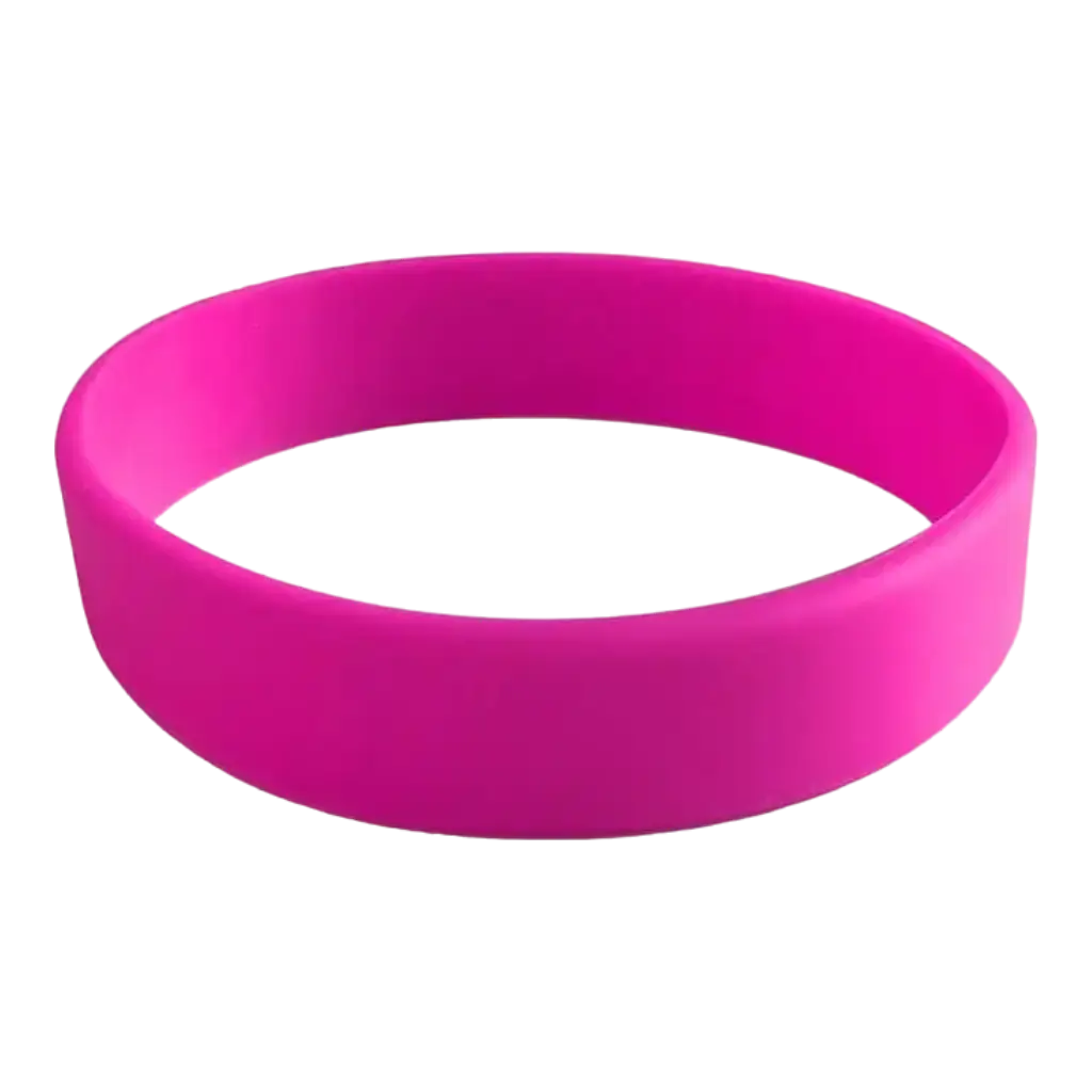 Silikone armbånd Pink umærket voksen