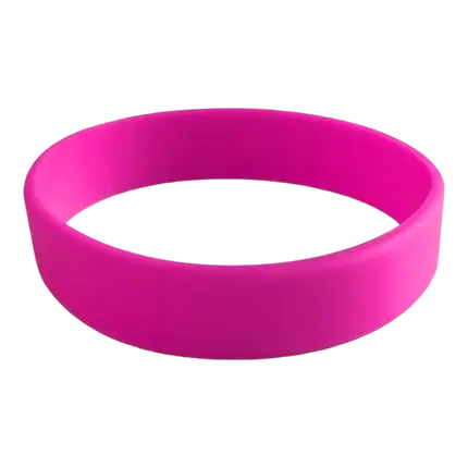 Silikone armbånd Pink umærket voksen