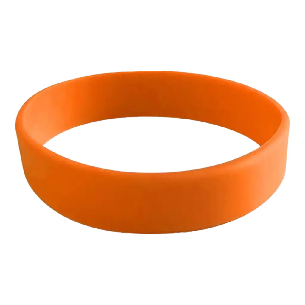 Silikone armbånd Orange umærket voksen