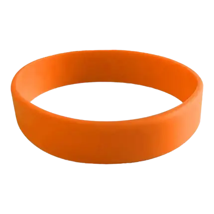 Silikone armbånd Orange umærket voksen