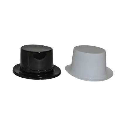 Sort plastik Top Hat