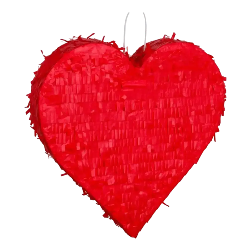 Pinata med rødt hjerte