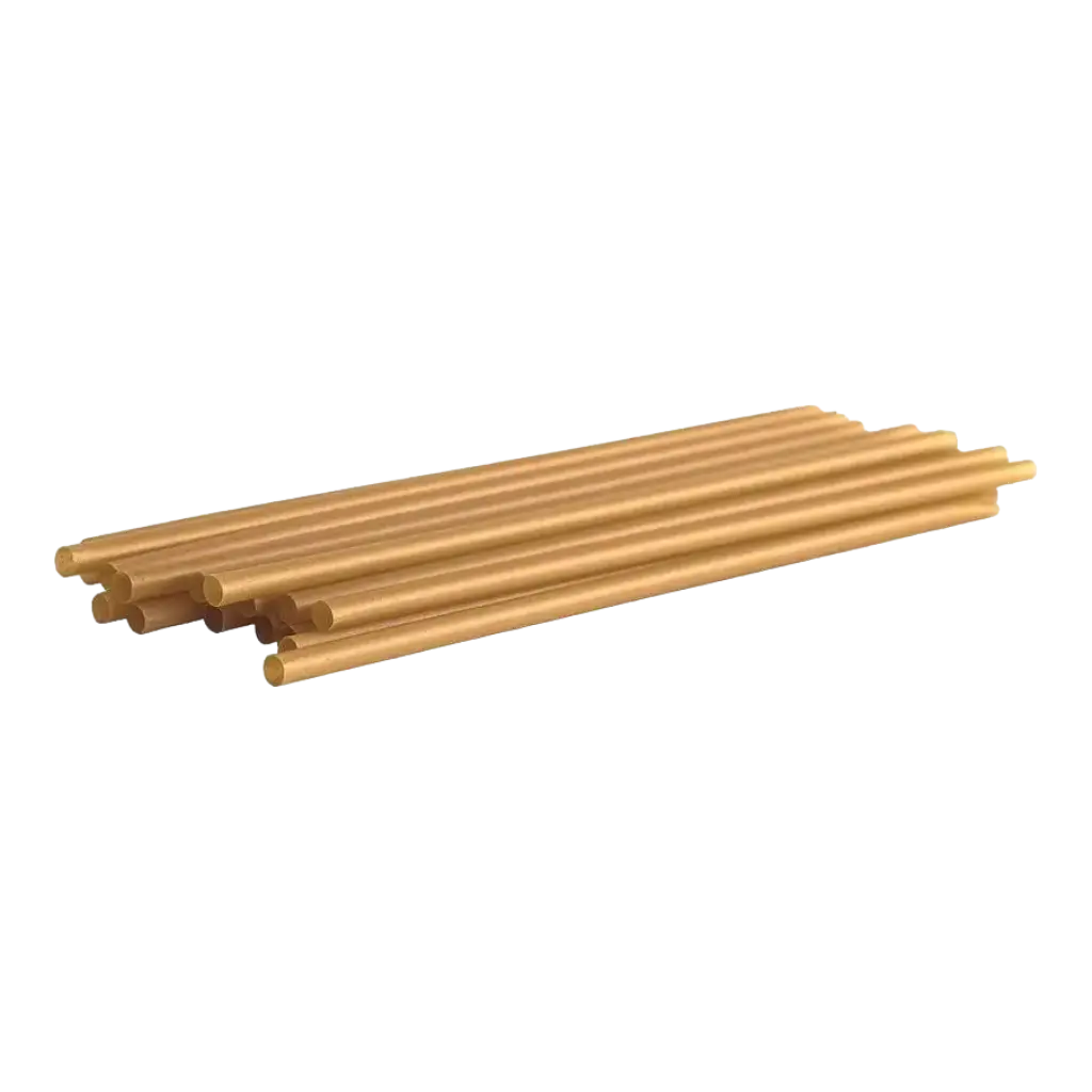 Halm 20cm ø6mm Biosourcet i sukkerrør - Æske med 30 stk