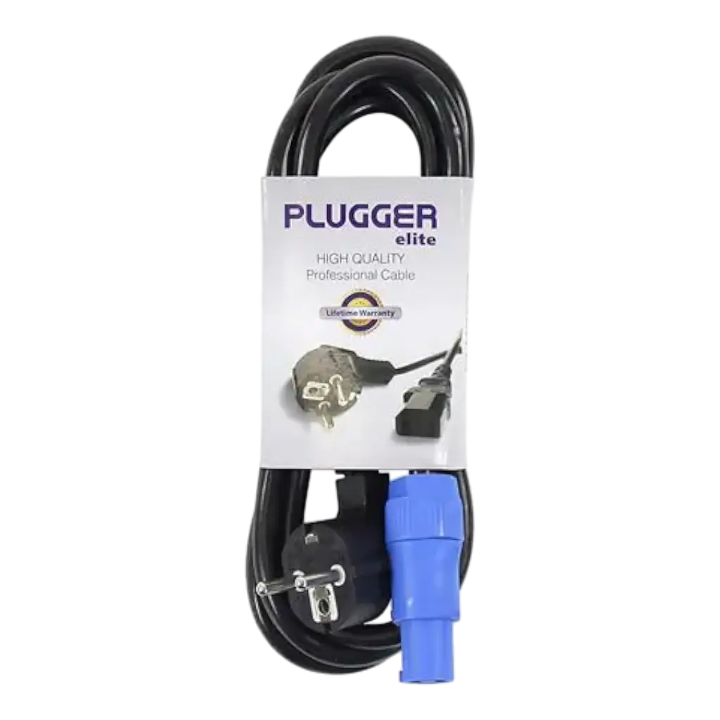 Powercon EU-standard 1,8 m Elite-strømkabel - Plugger