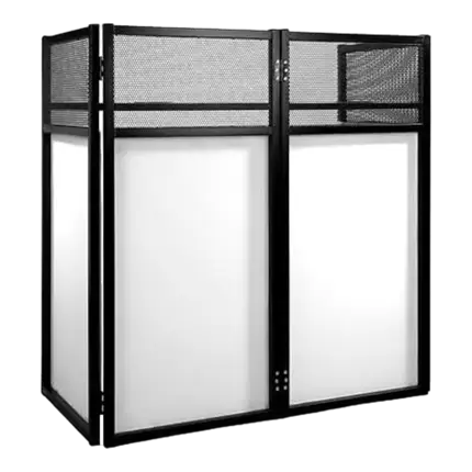 DJ-stativ med frontpanel - BoomTone DJ - DJ-pult hvid