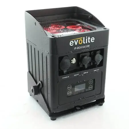Evolite LED-projektører - IP-BOX 6X15W PACK - Sæt med 6 stk.