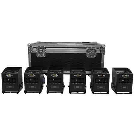 Evolite LED-projektører - IP-BOX 6X15W PACK - Sæt med 6 stk.