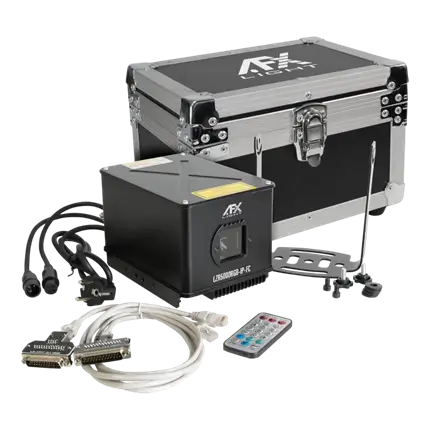 RGB-lasermaskine med flightcase LZR5000RGB-IP-FC