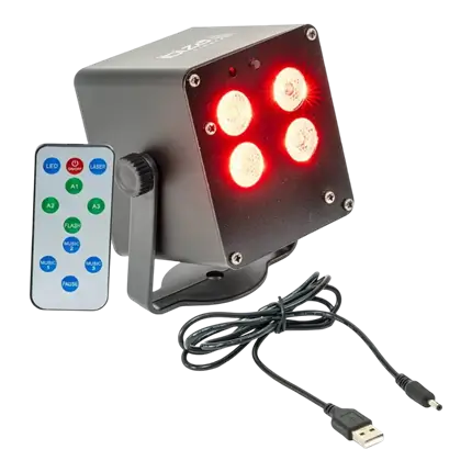 TINYLED-RGB-WASH Miniature LED-vaskemaskine uden ledning