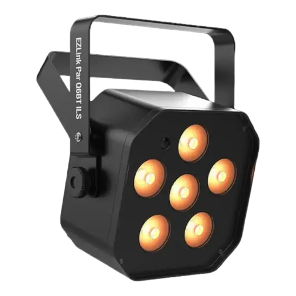 EZLink trådløs RGBA LED PAR-projektør fra Q6BT ILS