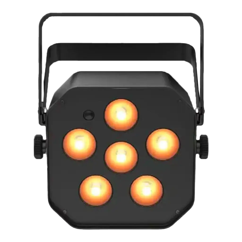 EZLink trådløs RGBA LED PAR-projektør fra Q6BT ILS