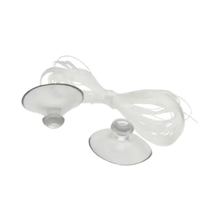 Pakke med 2 sugekopper + 10 m wire til ballonguirlander