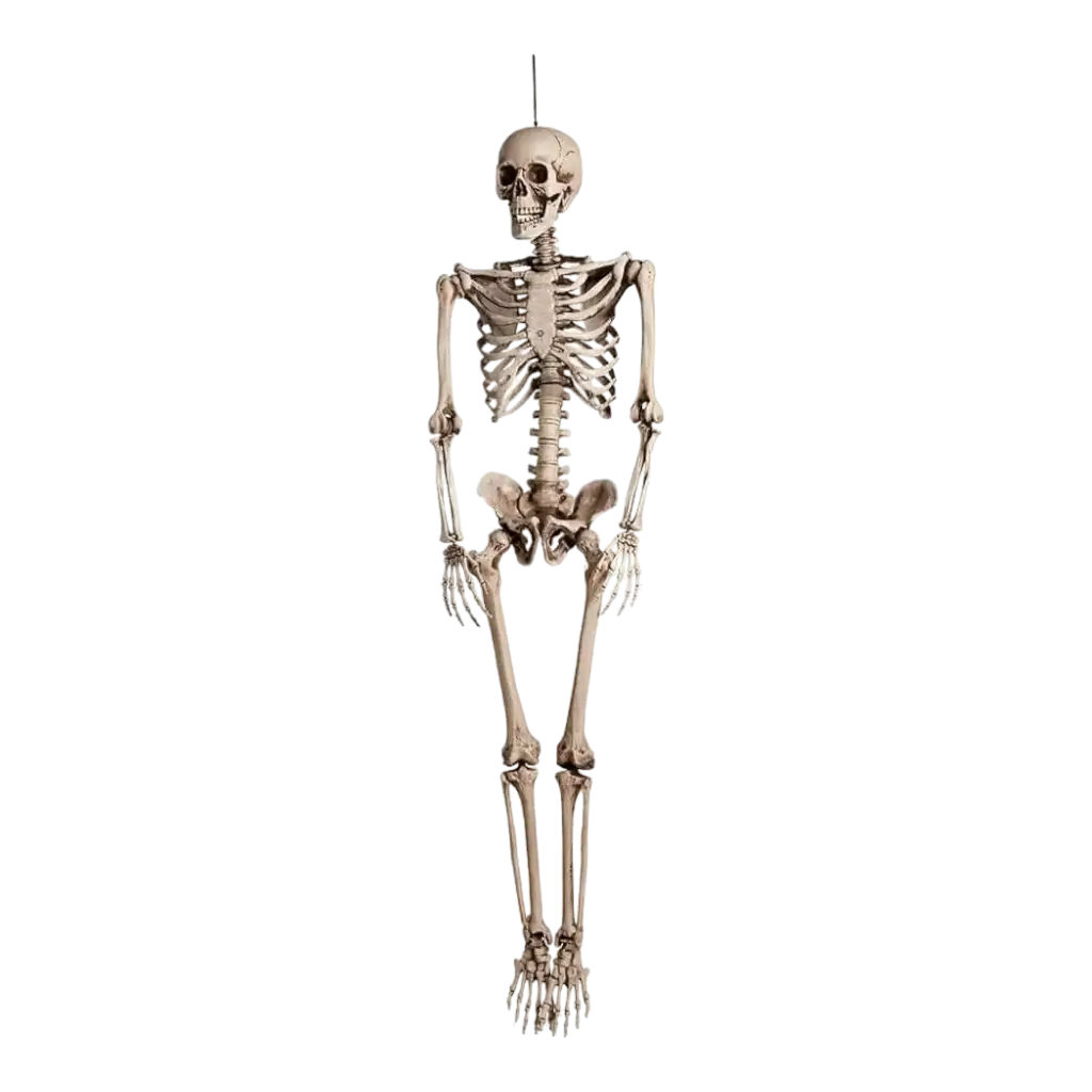 160 cm hængende skelet til halloween-dekoration