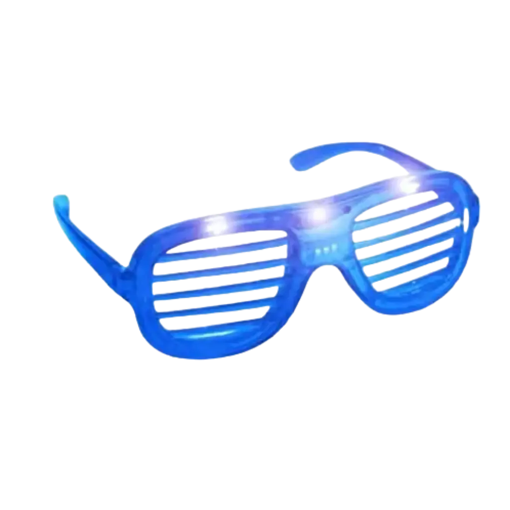 Solbriller med LED-baggrundsbelysning - blå