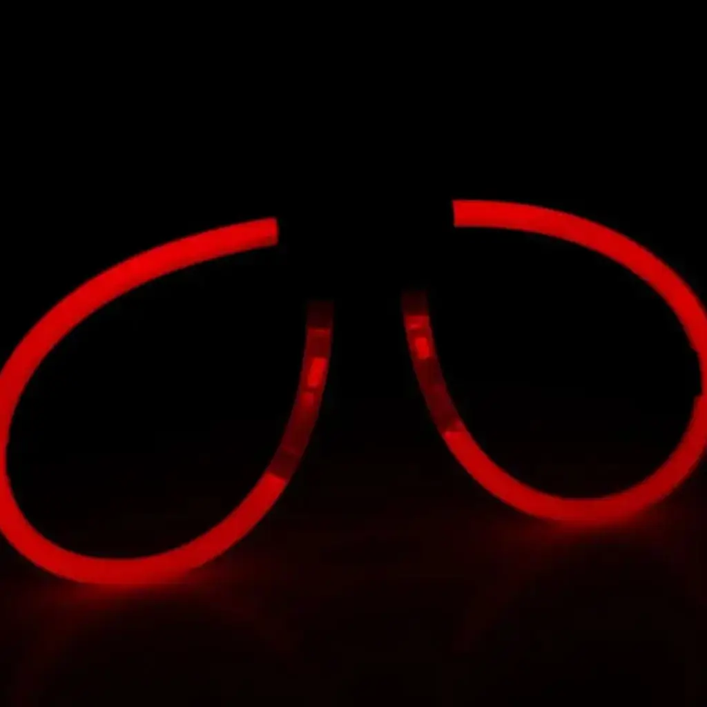 Røde fluobriller - sæt med 2 par