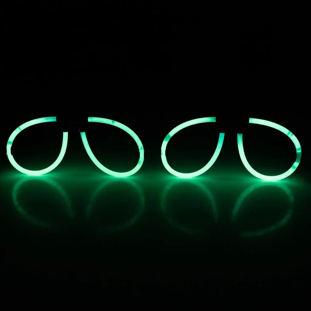 Grønne fluobriller - sæt med 2 par