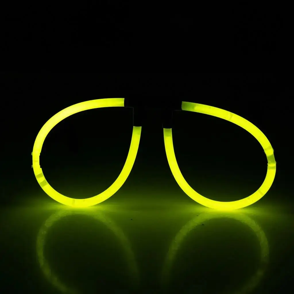 Gule fluobriller - sæt med 2 par