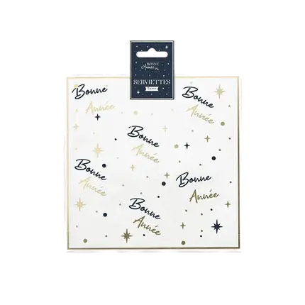 Serviet Godt nytår - pakke med 10 stk.