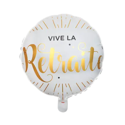Vive la Retraite aluminiumsballon