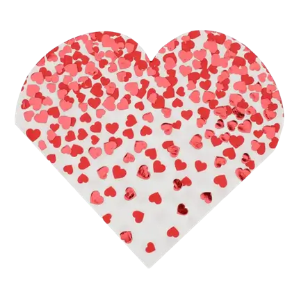 Valentinsserviet - Pakke med 10 stk.