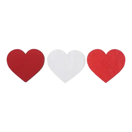 Bordpynt til valentinsdag - sæt med 10 stk.