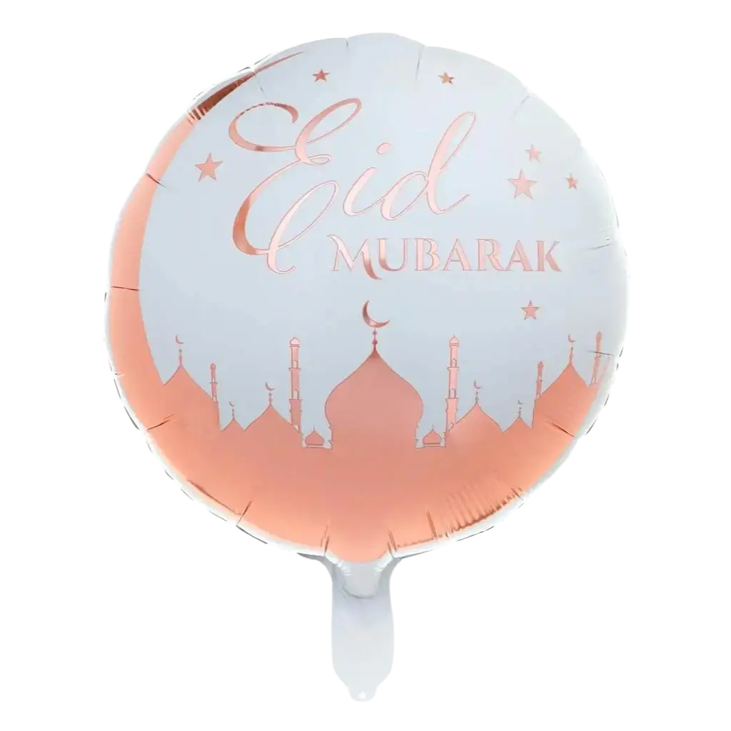 Eid Mubarak-ballon i aluminium