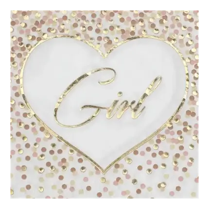 Pink håndklæde til piger og drenge - sæt med 20 stk.