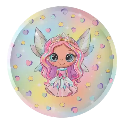 P'tite fée tallerken 22,5 cm - sæt med 10 stk.