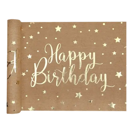 Happy Birthday bordløber - 3 meter