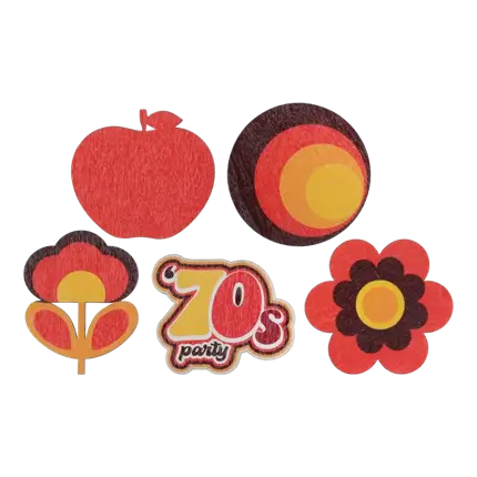 Bordpynt - 70'erne - sæt med 10 stk.