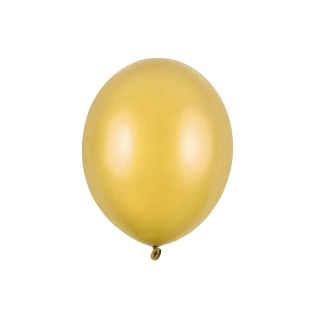 Pakke med 50 metalliske guldballoner