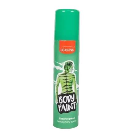 Kropsfarvespray, grøn, 75 ml