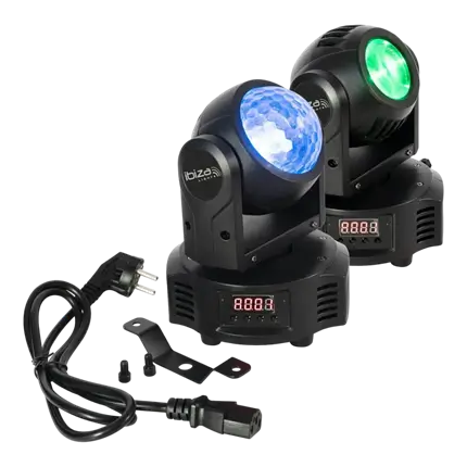 ASTRO BEAM Dobbelt Lyre DMX RGBW