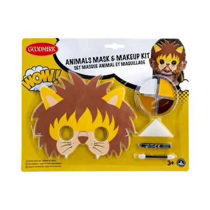 Sminkesæt med børnemaske, tema Løve