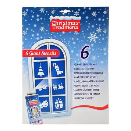 KÆMPE PAPIRSTENCILS CT 6 STK