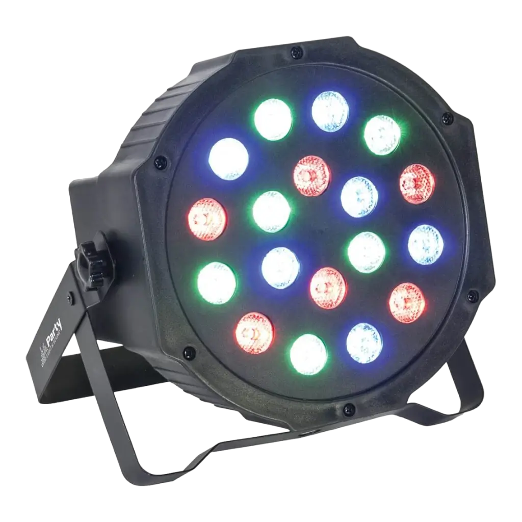 LED RGB DMX PAR-projektør - 18 LED 1W