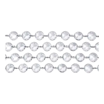 Transparent krystalguirlande - 1 m