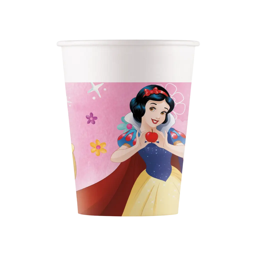 Disney Princesses papkrus - 25 cl - sæt med 8 stk.